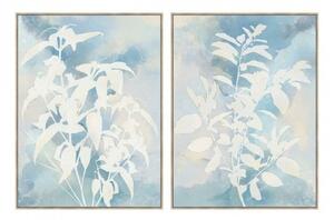 Картина DKD Home Decor Лист на растение (90 x 4 x 120 cm) (2 броя)