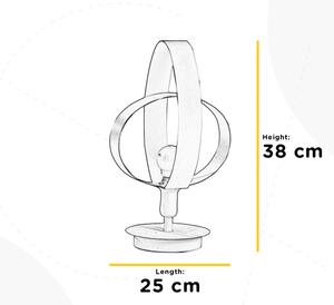 ONLI - Настолна лампа SERENA 1xE14/6W/230V бял 38 см