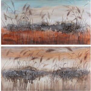 Картина DKD Home Decor Модерен (140 x 3,5 x 70 cm) (2 броя)