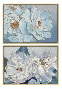 Картина DKD Home Decor 100 x 4 x 70 cm Lilled романтичен (2 броя)