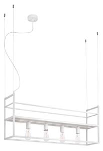 ONLI - Пендел с рафт JEFFER 4xE27/22W/230V бял