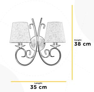 ONLI - Аплик POMPEI 2xE14/6W/230V бронзов
