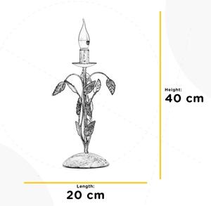 ONLI - Настолна лампа COLLANA 1xE14/6W/230V 40 см бял