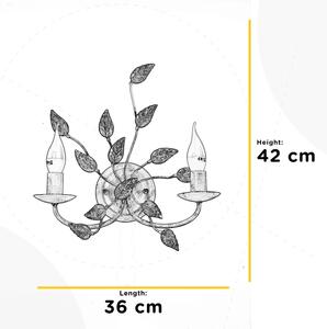 ONLI - Аплик COLLANA 1xE14/6W/230V бял/златист