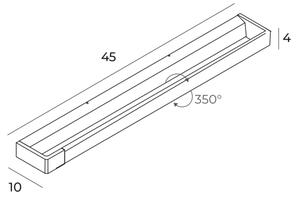 MAXLIGHT W0318 - LED Аплик за баня FLINK LED/12W/230V IP44 златист