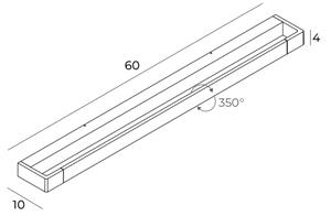 MAXLIGHT W0319 - LED Аплик за баня FLINK LED/18W/230V IP44 златист