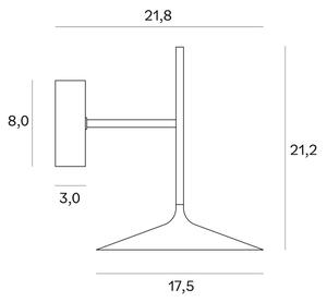 MAXLIGHT W0303 - LED Аплик HANA LED/6W/230V черен