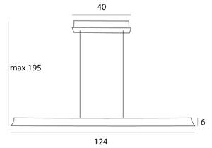 MAXLIGHT P0595 - LED Пендел JO-JO LED/38W/230V антрацит