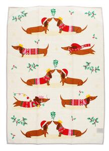 Памучна кърпа за съдове 70x50 cm Festive Sausage Dog – Rex London