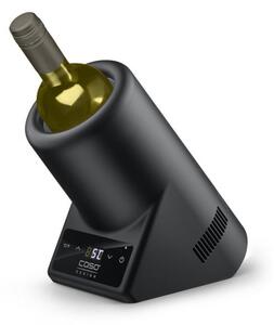 Настолен охладител за вино Caso VinoCase Black, 72W, 5-18°C, За бутилки с диаметър 9 см, Сензорно управление, Тих, LED, Черен мат