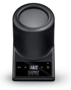 Настолен охладител за вино Caso VinoCase Black, 72W, 5-18°C, За бутилки с диаметър 9 см, Сензорно управление, Тих, LED, Черен мат