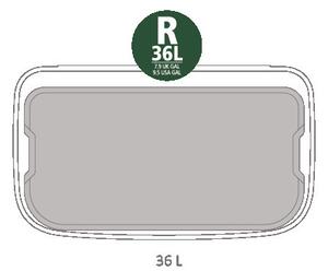 Кош за боклук Brabantia Bo Touch 651105, 36 л, Плавно и безшумно отваряне, Голям отвор, Сив