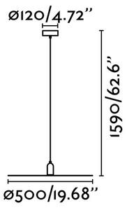 FARO 68145 - Полилей на въже PLAT 1xE27/60W/230V