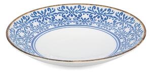 Бяла/синя порцеланова купа ø 25,5 cm Azul – BonBistro