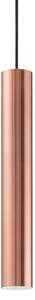 IDEAL LUX Ideal Lux висяща лампа Look, меден цвят, Ø 6 cm, метал, Мед, Дневна/трапезария, Метал, Модерен
