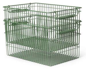 Ferm LIVING - Cala Stackable Baskets Set of 2 Verdant Зелено ferm LIVING