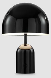 Tom Dixon акумулаторна настолна лампа BELL PORTABLE, черна, 28 cm IP44, Затъмняване, Черен, Дневна/трапезария, Пластмаса, Дизайн