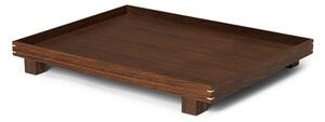 Ferm Living - Bon Wooden Tray Large Smoked Oak Ferm Living