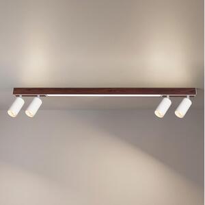 BRILAGI - LED точково осветително тяло SELE 4xGU10/30W/230V + LED/25W бяло/дъбов декор