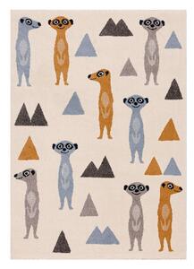 Антиалергичен детски килим 230x160 cm Funny Meerkat - Yellow Tipi