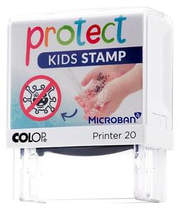 Colop Печат Microban Printer 20 Protect Kids, правоъгълен, черен