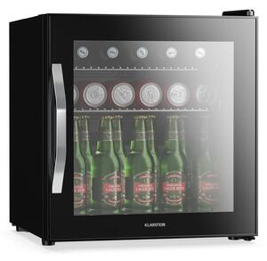 Klarstein Хладилник за напитки Beersafe с огледална стъклена врата | 44 x 48 cm | Вътрешно LED осветление