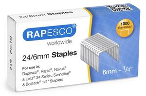 Rapesco Телчета за телбод, размер 24/6 mm, 1000 броя