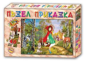Пъзел с приказка Червената шапчица, 40 части