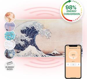 Klarstein Wonderwall Air Art Smart, инфрачервен нагревател, 120 х 60 см, 700 W, приложение, вълна