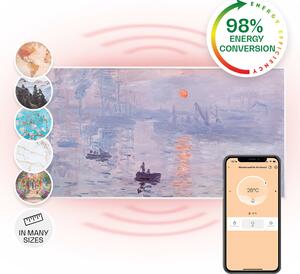 Klarstein Wonderwall Air Art Smart, инфрачервен нагревател, 120 х 60 см, 700 W, приложение, изгрев