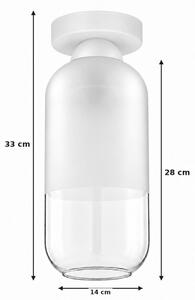 BRILAGI - LED таванно осветително тяло RETRO GLASS 1xE27/60W/230V Ø 14 cm бяло