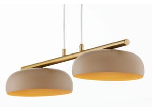 Висящ полилей на кабел OLAF 2xGX53/12W/230V бежов/златист