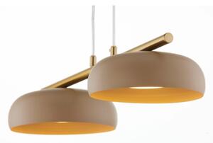 Висящ полилей на кабел OLAF 2xGX53/12W/230V бежов/златист