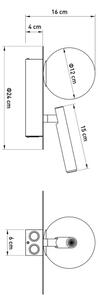 Настенно точково осветително тяло HOTEL MOOD 1xG9/12W/230V + 1xG9/3W синьо