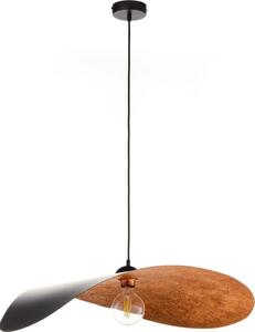 Полилей на кабел LEAF 1xE27/15W/230V черен/меден