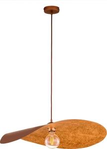 Висяща лампа на кабел LEAF 1xE27/15W/230V кафява/медна