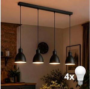 BRILAGI - LED полилей на кабел RIDDY 4xE27/60W/230V черен