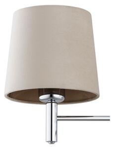 BRILAGI - Полилей на прът MONTE 3xE27/60W/230V бежов/лъскав хром