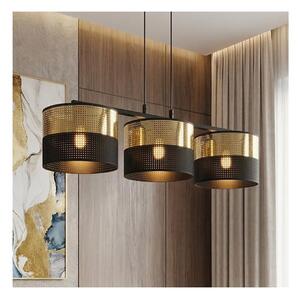 Полилей на кабел LUX 3xE27/15W/230V черен/златист