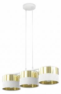 Полилей на кабел LUX 3xE27/15W/230V бял/златист