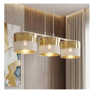 Полилей на кабел LUX 3xE27/15W/230V бял/златист