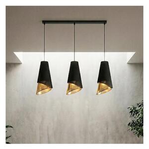 Полилей на кабел MODA 3xE27/15W/230V черно/златно