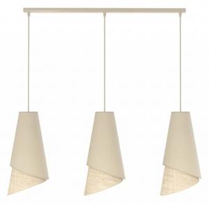 Полилей на кабел MODA 3xE27/15W/230V бежов/ратан