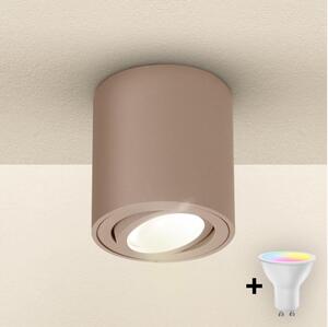 Brilagi - LED RGBW димируемо точково осветително тяло MIA 1xGU10/4,8W/230V 84x80 mm бежово