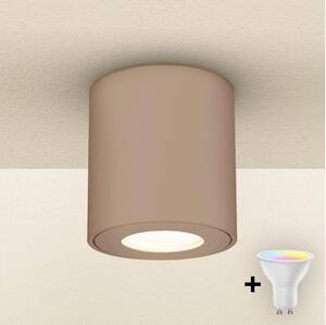 Brilagi - LED RGBW димируемо осветително тяло за баня MIA 1xGU10/4,8W/230V 84x80 mm бежово IP54