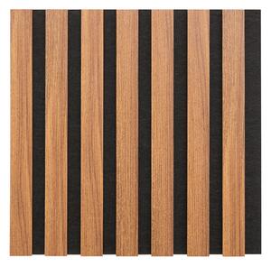 Сет декоративен панел atmosphera Colva, MDF, 30x30 cm, 3 бр - Тъмно дърво