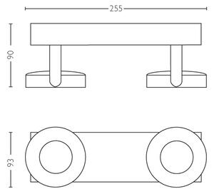 Philips 53172/31/P0 - Димируем спот MYLIVING CLOCKWORK 2xLED/4,5W