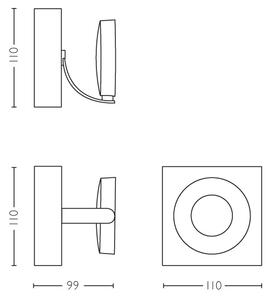 Philips 53170/31/P0 - Димируемо точково осветително тяло MYLIVING CLOCKWORK LED/4,5W