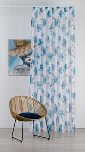 Бяло-синя завеса 300x260 cm Mariola - Mendola Fabrics