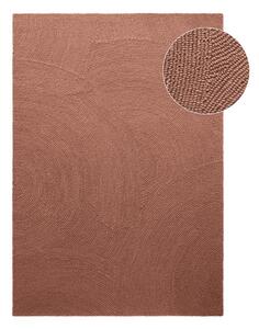 Теракотен ръчно изработен вълнен килим 80x150 cm Calmio – Hanse Home